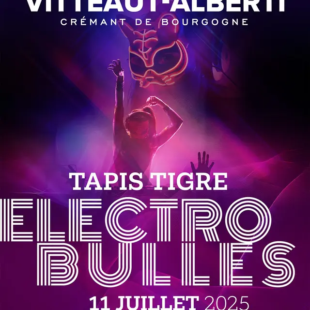 Affiche électro bulles