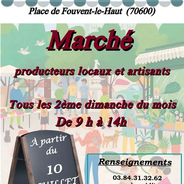 affiche marché mensuel Fouvent