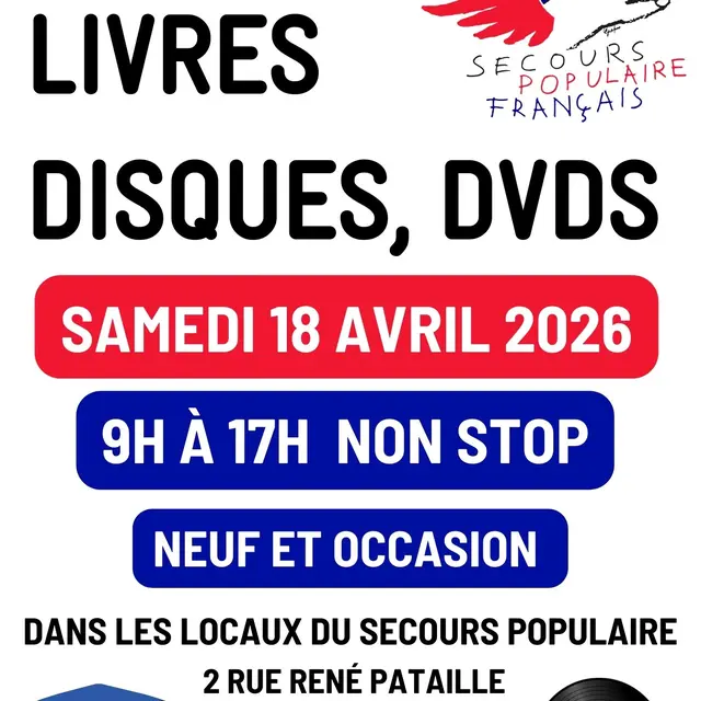 Copie de Flyer braderie solidaire A5 - braderie livre mars 2025