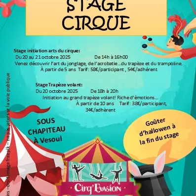 flyer stage toussaint 2025