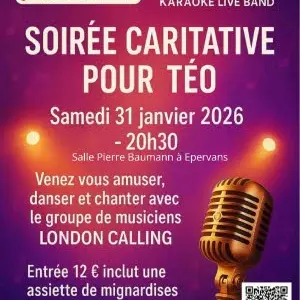 Affiche soirée caritative