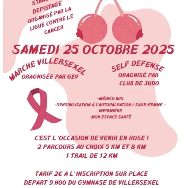 octobre rose VILLERSEXEL 25 octobre