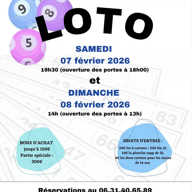 loto 7 et 8 février VILLERSEXEL