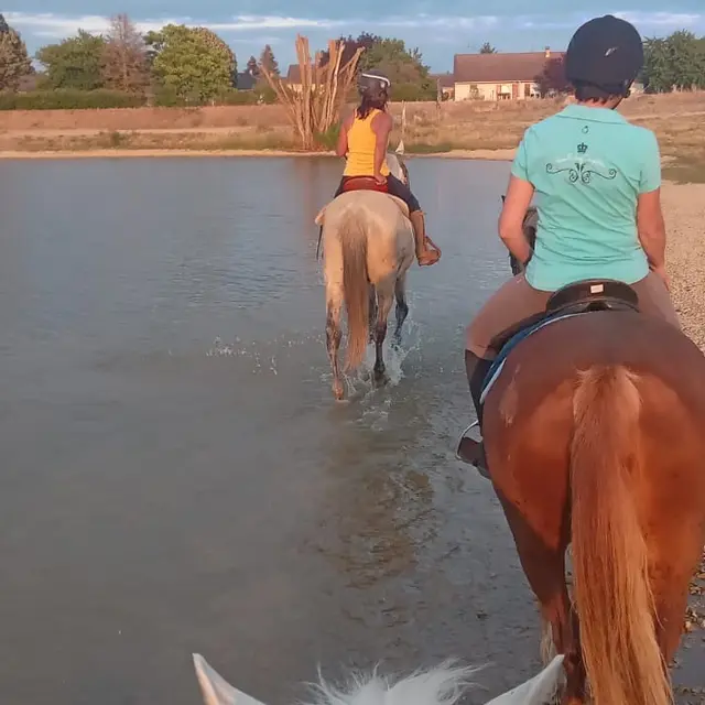 les pieds dans l'eau