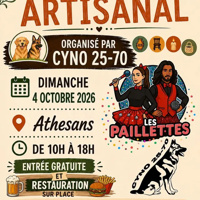 marcé artisnal cyno 25 70 le 4 octobre athesans