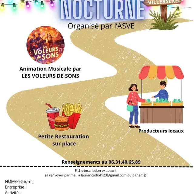 marché nocturne 06 juin VILLERSEXEL