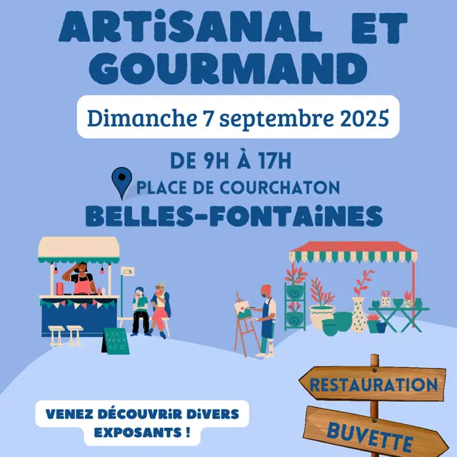 marché artisanal belles fontaines 7 septembre