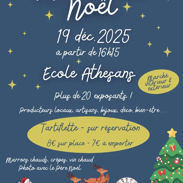 marché de noel ATHESANS 19 décembre