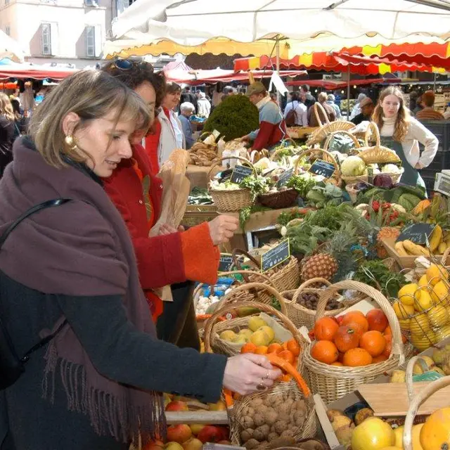 marché fruits et légumes