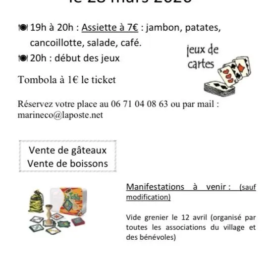 soirée jeux FALLON 28 mars