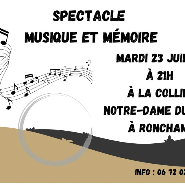 Chapelle et MNDH 24 - spectacle musique et mémoire