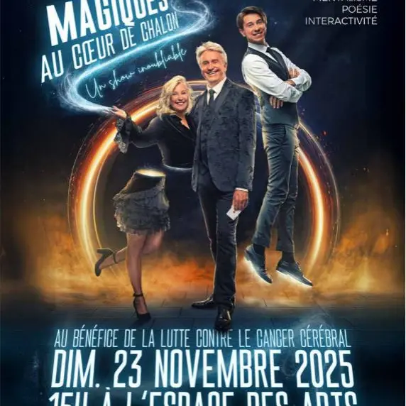 Affiche spectacle sensations magiques