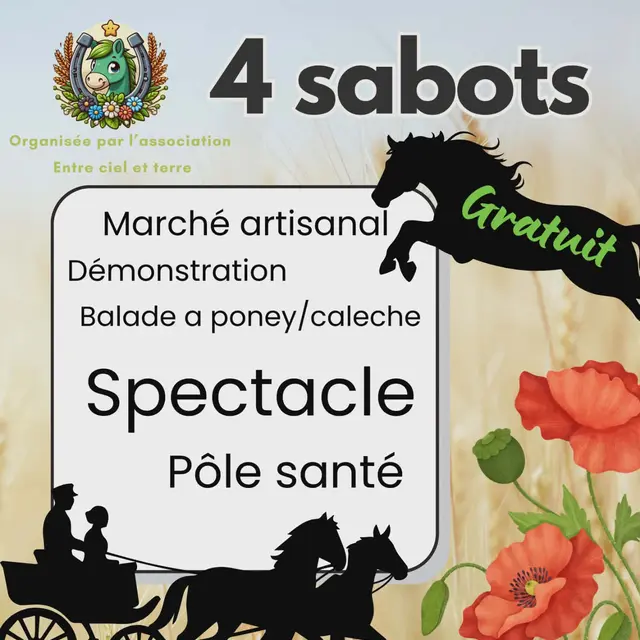Affiche foire 4 sabots