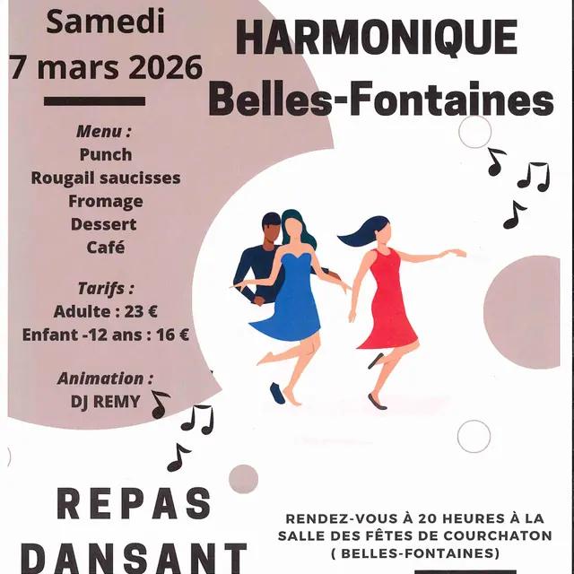 repas gym COURCHATON 7 mars