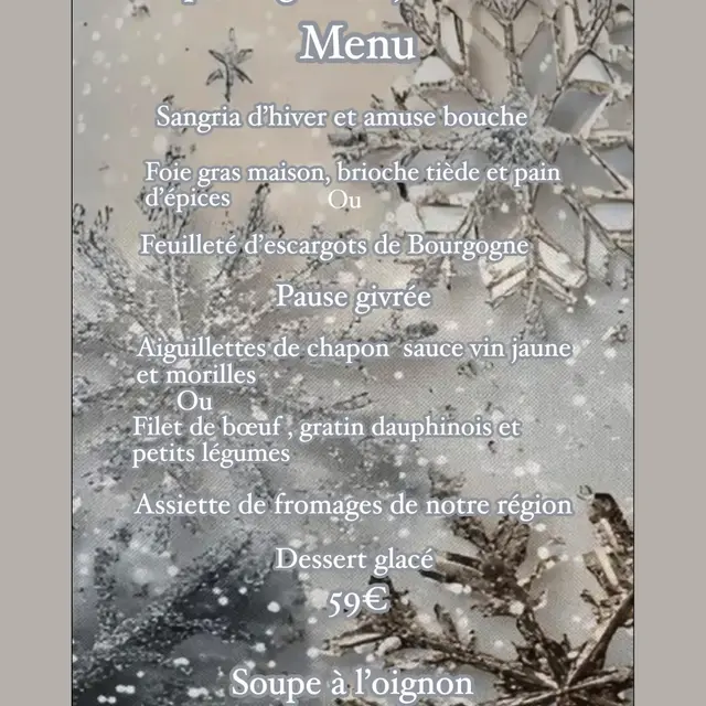 repas nouvel an RELAIS DE MELECEY