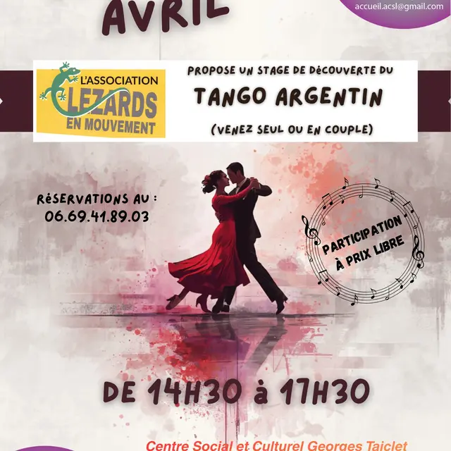 Stage de découverte du Tango Argentin