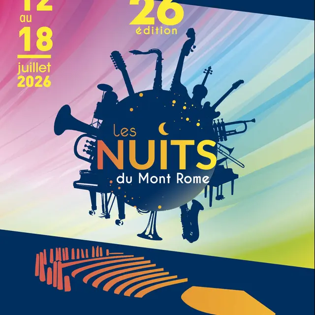 Affiche 26e édition des Nuits du Mont Rome