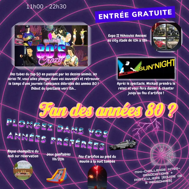 Copie de Flyer événement festival de musique moderne minimaliste bleu et blanc - 1