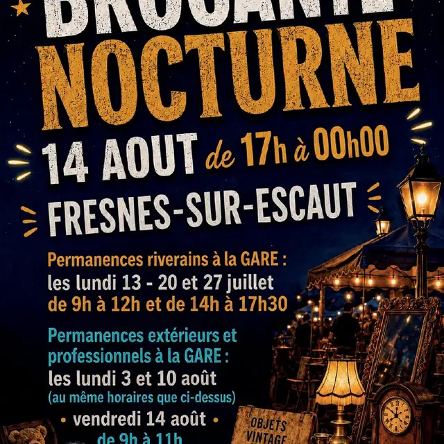 Brocantes 14 aout Fresnes sur Escaut
