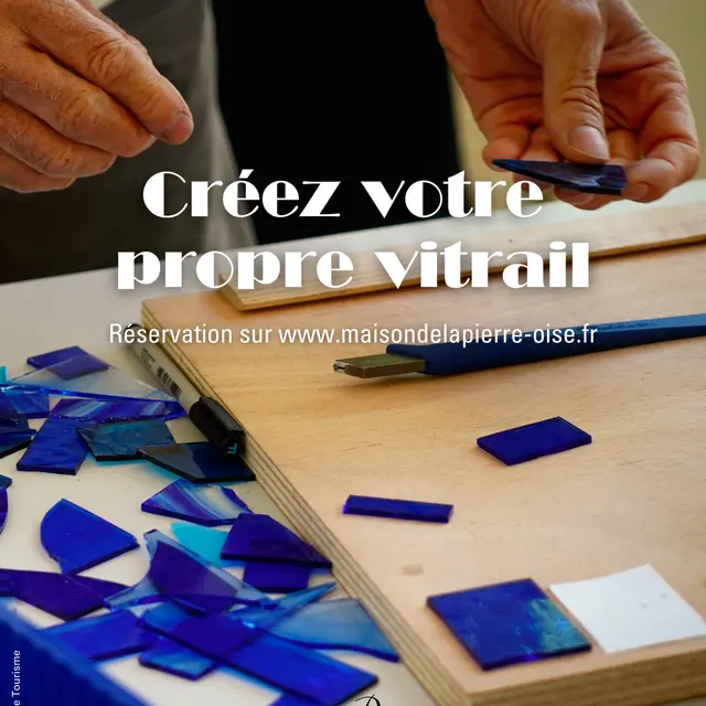 Stage vitrail à la Maison de la Pierre