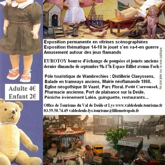 Flyer Musée de la Poupée et du Jouet Ancien Wambrechies