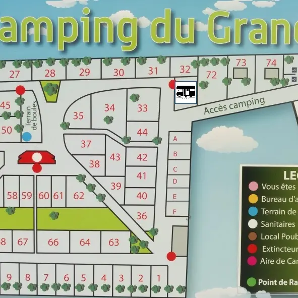 CAMPING DU GRAND SART - Plan