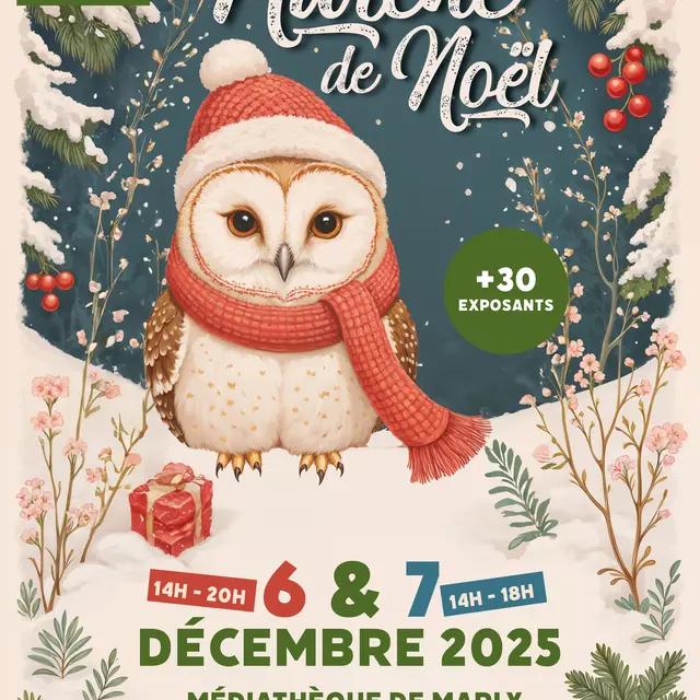 Marché Noel médiathèque Marly