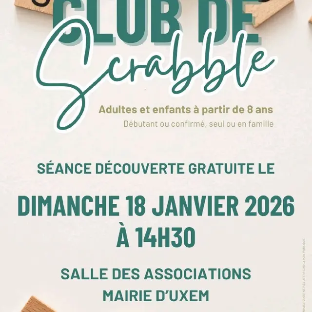 affiche scrabble Uxem