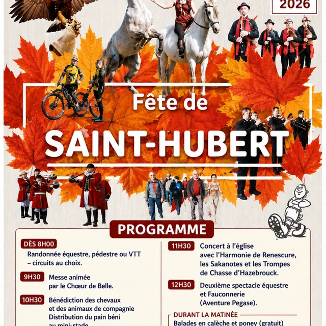 affiche st hubert 2026