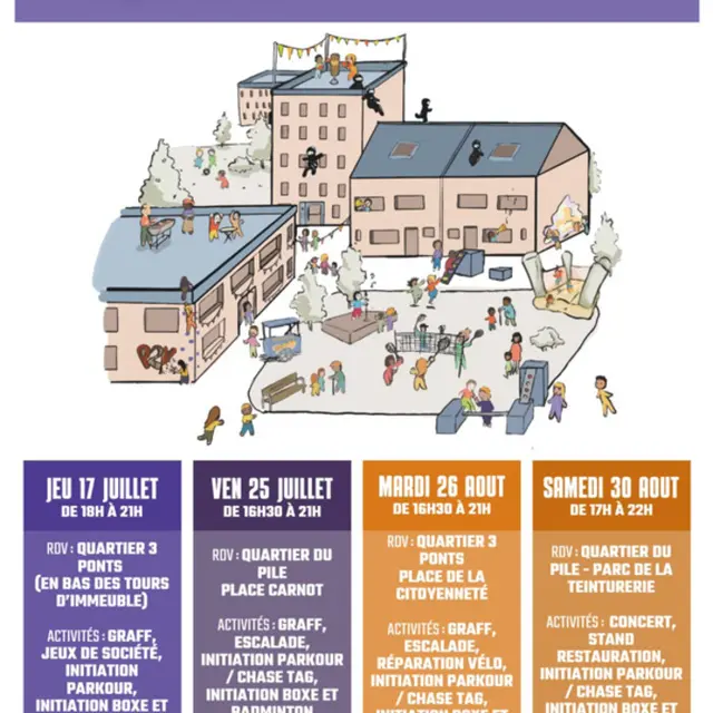 Quartiers d’été – Animations sportives et festives aux 3 Ponts !_1