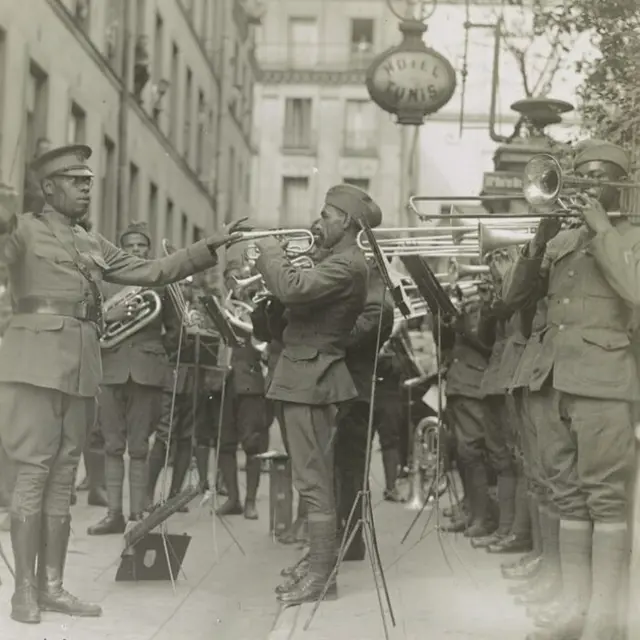 Conférence «Jazz et guerres mondiales, des Harlem Hellfighters
aux Victory Discs» par Didier Boudet_1