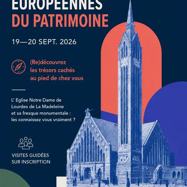 Visites guidées de l'église Notre Dame de Lourdes de La Madeleine_1