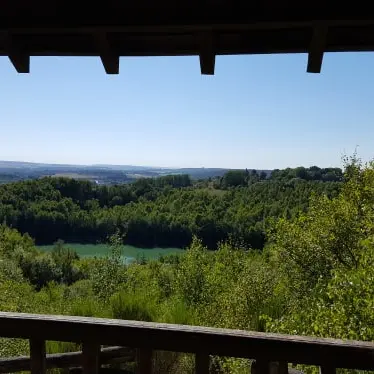 lac bleu vue du kiosque en hauteur - janv 2021