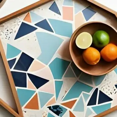 Plateau en mosaïque : thé ou café ?_1