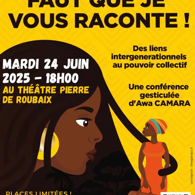 Le Collectif KifKif vous invite à découvrir : Faut que je vous raconte, une conférence gesticulée de Awa CAMARA_1