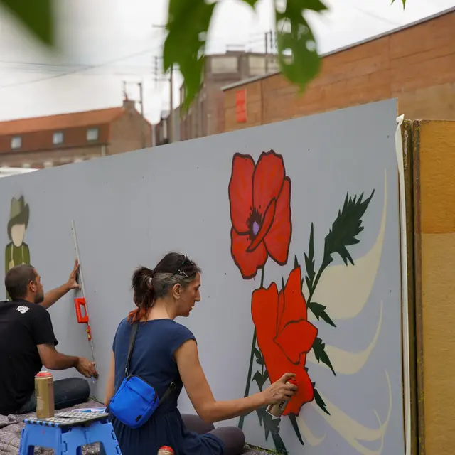 Création d'une fresque murale par le Collectif Renart_1