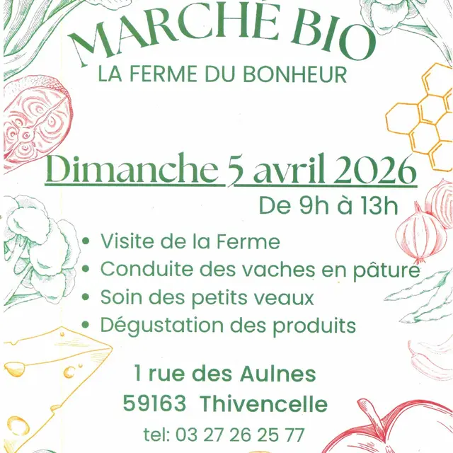 marché-bio-la-ferme-thivencelle-agenda-valenciennes-tourisme