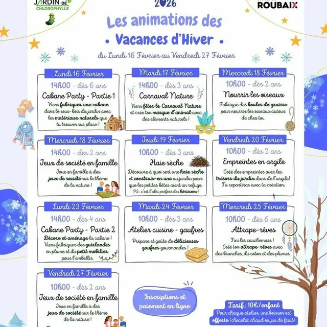 Animations Nature - Vacances d'Hiver - Jardin de Chlorophylle_1