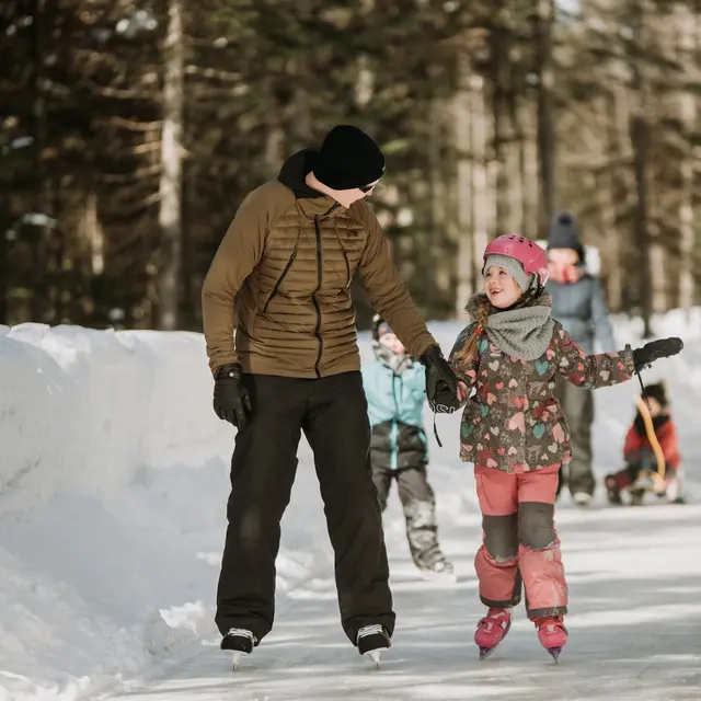 Du patin en famille