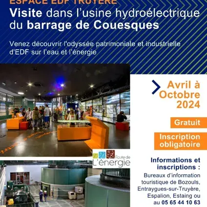 Visite guidée de l'Espace EDF Truyère à Couesques