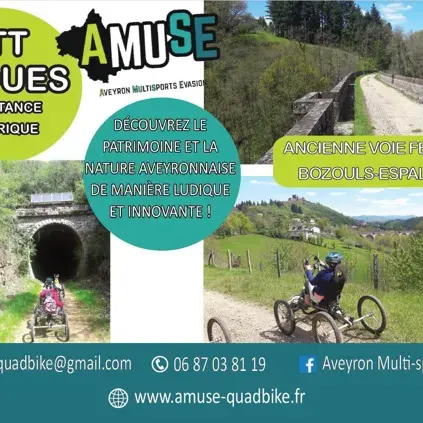 Randonnée en Quadbike ancienne voie ferrée Bozouls-Espalion
