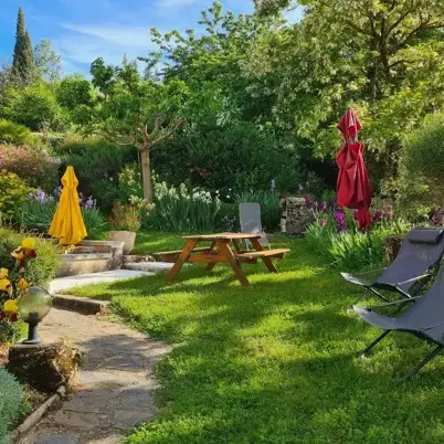 Espace extérieur réservé aux vacanciers