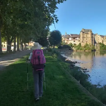 Arrivée le long du Lot