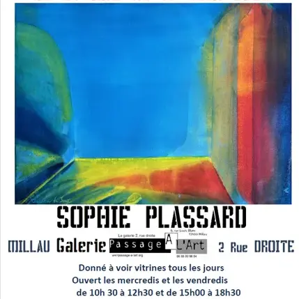 SOPHIE PLASSARD 27 MAI AU 13 JUIN 2025