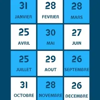 Calendrier 2025