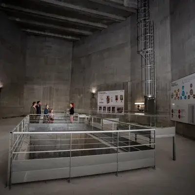 Viaduc de Millau: sur les anciennes pistes de chantier