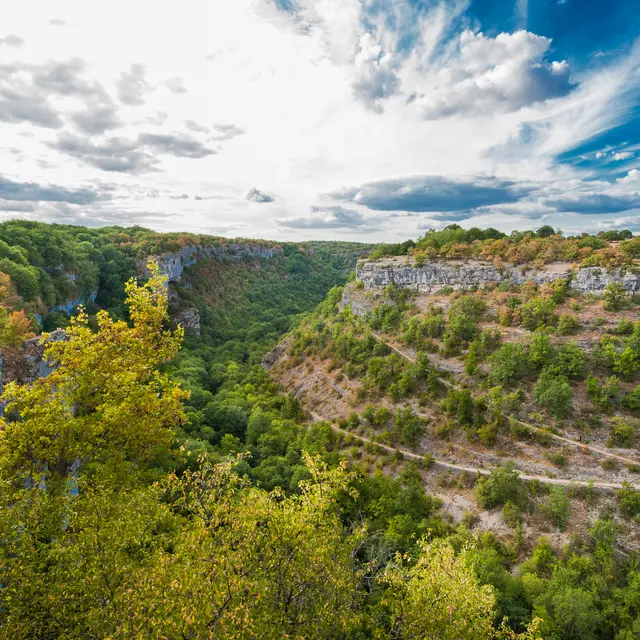 Vue sur le causse et le Canyon de l'Alzou - boucle du moulin du Saut ©© Lot Tourisme - C. ORY.jpg