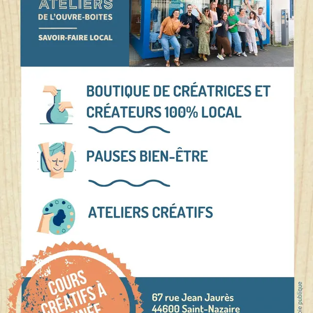 Cours d'ateliers créatifs à l'année