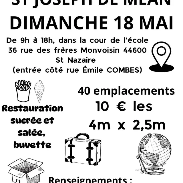 Vide-greniers 18 mai 2025