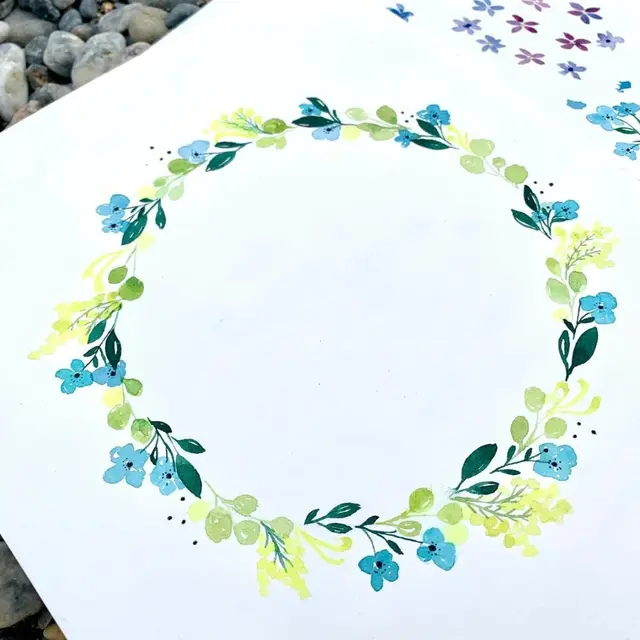 Couronne florale